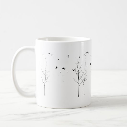 Wings of Tranquility – A Minimalist Nature Escape Kaffeetasse (Links)