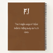 Wings of Truth – Flutter of Illusions Notizblock (Rückseite)