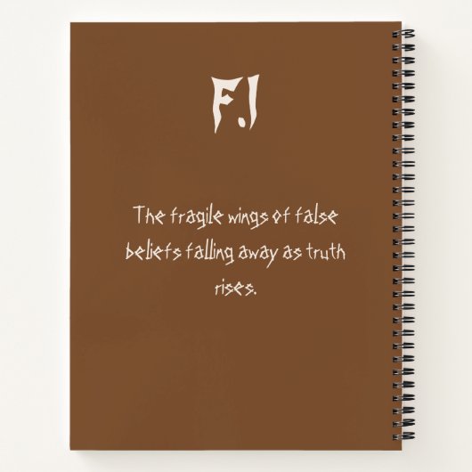 Wings of Truth – Flutter of Illusions Notizblock (Rückseite)