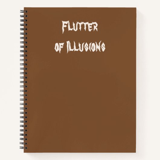 Wings of Truth – Flutter of Illusions Notizblock (Vorderseite)