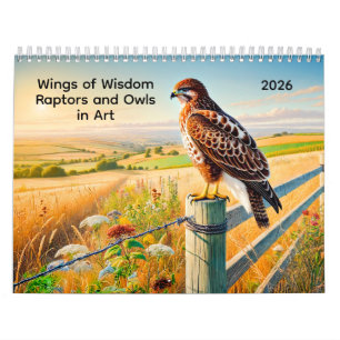 Wings of Wisdom 2026 – Raubvögel und Eulen in der Kalender