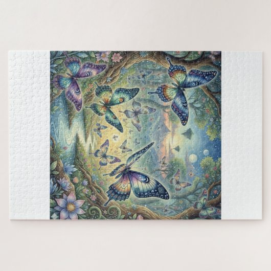 Wings of Wonder: A Butterfly Dreamscape Puzzle (Horizontal)
