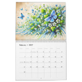 Wings & Petals – Moderne Schmetterlinge in Blüte 2 Kalender (Feb 2027)