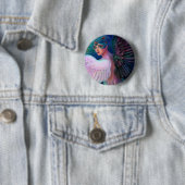 Wings Pfau-Dame von Dualität Button (Beispiel)