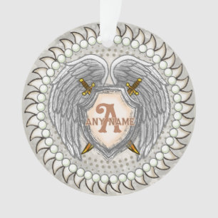 Wings Schwert Monogramm Ornament