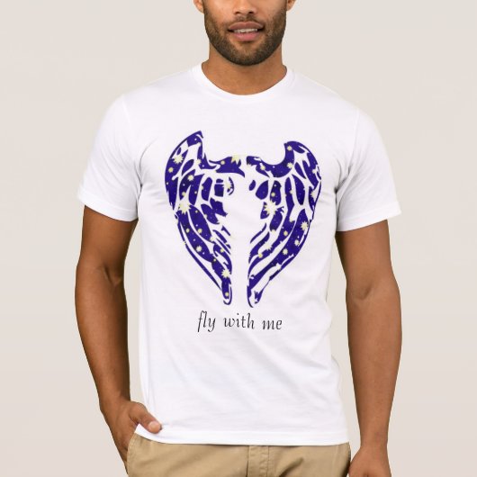 wings_stars2, Fliege mit mir T-Shirt (Vorderseite)