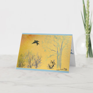 Wings to Heaven Sympathy Card Karte