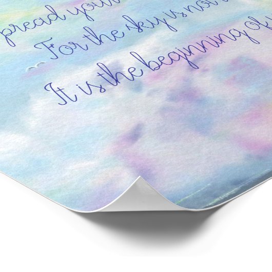 Wings und Fly Poster verbreiten (Ecke)