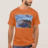 Wings Up Eastern Bluebird Vogelbeobachter T - Shir T-Shirt (Vorderseite)