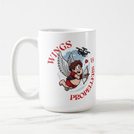 Wings vs Propellers, Cupidon vs Drone, Valentine’s Kaffeetasse