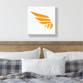 WINGSPAN Icon Canvas Print (orange) Leinwanddruck (Insitu (Schlafzimmer))