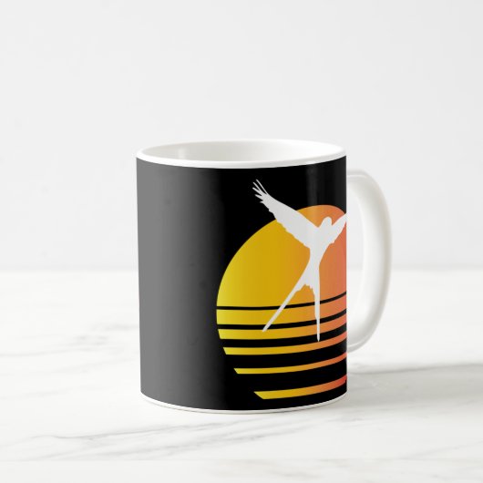 Wingspan Synthwave - Board Game Inspiriert Grafik Kaffeetasse (VorderseiteRechts)