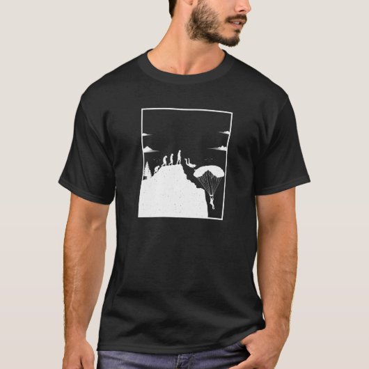 Wingsuit Basejumping Skydiving Evolution T-Shirt (Vorderseite)