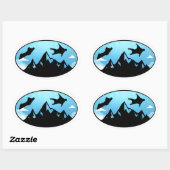 Wingsuit-Flying Base Jumping Skydiving Wingsuit Ovaler Aufkleber (Blatt)