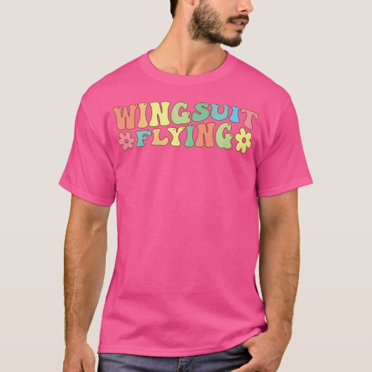 Wingsuit Flying Flyer Skydiving Base Jumping T-Shirt (Vorderseite)