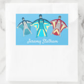 Wingsuit Rechteckiger Aufkleber (Tasche)