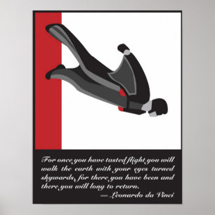Wingsuit SkyDive Plakat