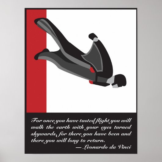 Wingsuit SkyDive Poster (Vorne)