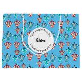 Wingsuit Skydiving Große Geschenktüte (Vorderseite)