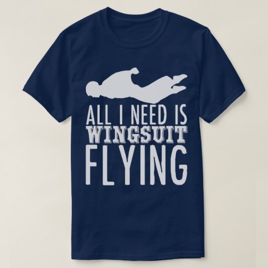 Wingsuiting Joke Wingsuit Basejumping2 T-Shirt (Design vorne)