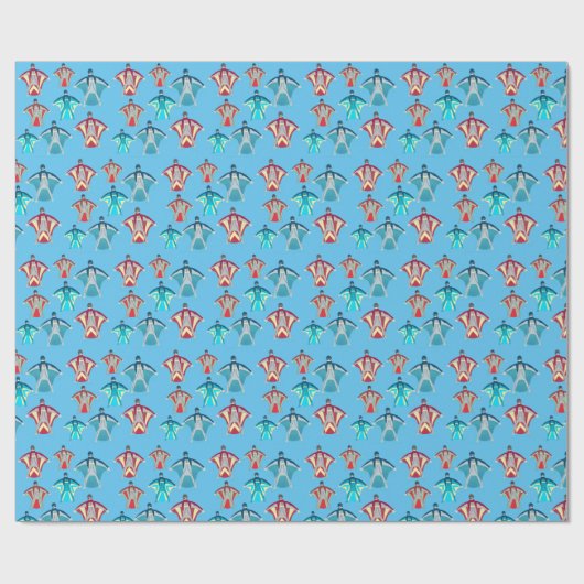 Wingsuits Skydivers Geschenkpapier (Flach)