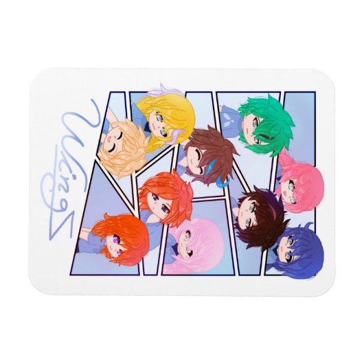 Wingz Multi Character Magnet (Horizontal)