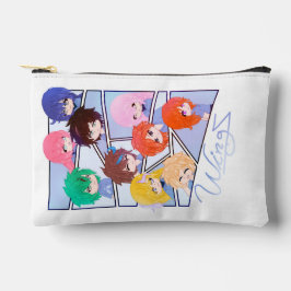 Wingz Multi Character Print Cut Sew Bag Zubehörtasche