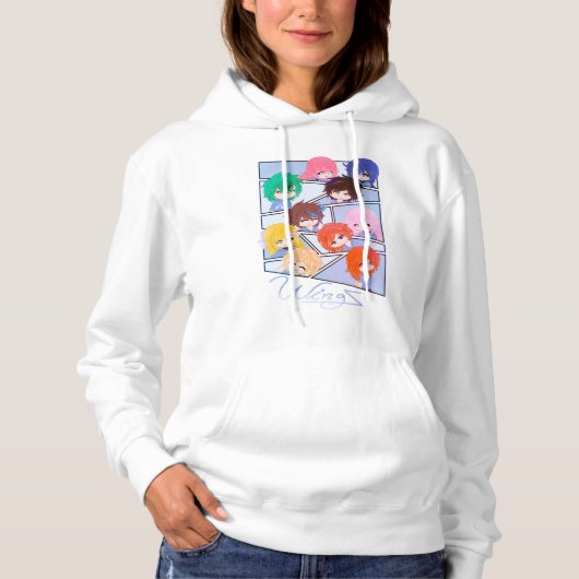 Wingz Multi Characters Hoodie (Vorderseite)