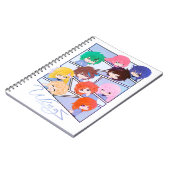 Wingz Multi-Charakter-Spiral-Fotoblock Notizblock (Linke Seite)