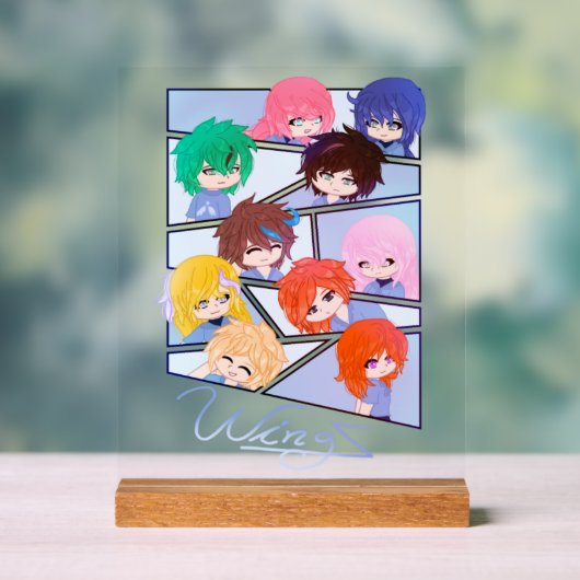 Wingz Multi-Zeichen Akryllisches Zeichen Acrylschild (Neutral)