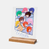 Wingz Multi-Zeichen Akryllisches Zeichen Acrylschild (Winkel)