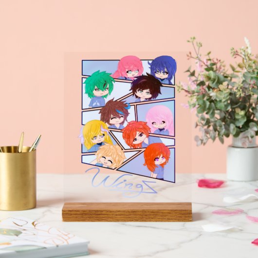 Wingz Multi-Zeichen Akryllisches Zeichen Acrylschild (Hochzeit)