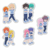 Wingz-Schüler-Sticker-Pack - Blatt 1 Aufkleber (Vorderseite)