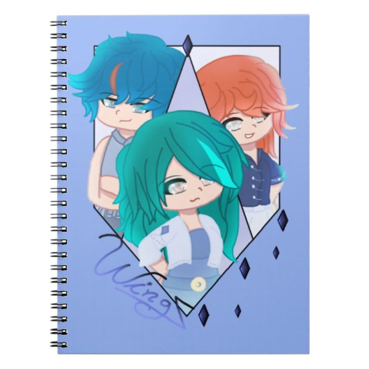 Wingz Warriors Spiral-Notizbuch Notizblock (Vorderseite)