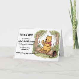 Winie the Pooh Erster Geburtstag Nach Einladung