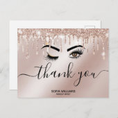 Wink Beautiful Brown Eye mit Gold Crown Postcard Postkarte (Vorne/Hinten)