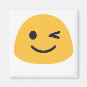 Wink Emoji Magnet (Vorne)