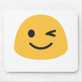 Wink Emoji Mousepad (Vorne)