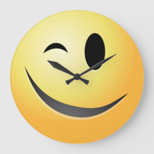 WINK FACE GROßE WANDUHR