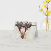 Wink Note Card Karte (Gelbe Blume)