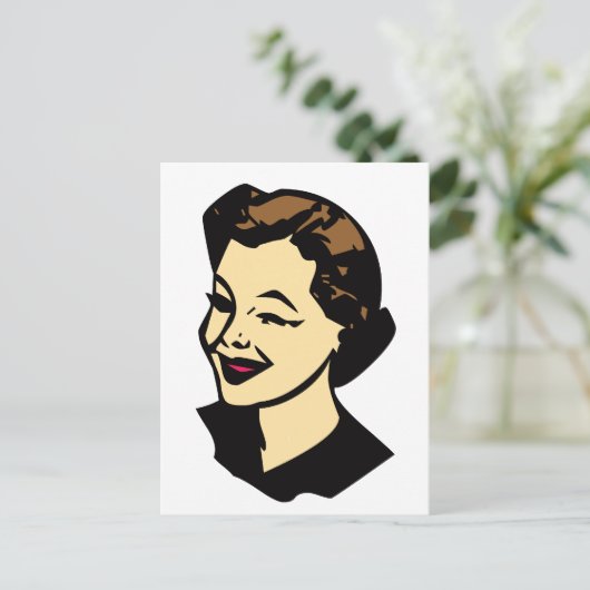 Wink Postkarte (Stehend Vorderseite)