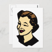 Wink Postkarte (Vorne/Hinten)