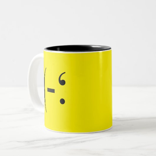 Wink Zweifarbige Tasse (Vorderseite Links)