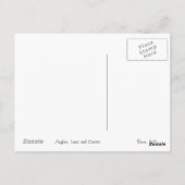 Winkel, Linien und Kurven Postkarte (Rückseite)