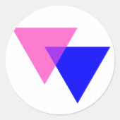 Winkel Runder Aufkleber (Vorderseite)