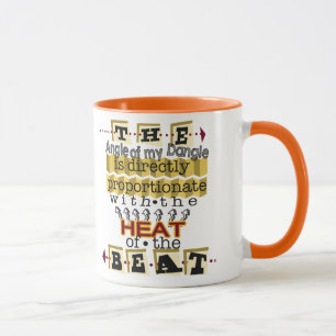 Winkel von irgendjemandes baumeln tasse