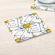 Winkelgeometrisches Retromuster