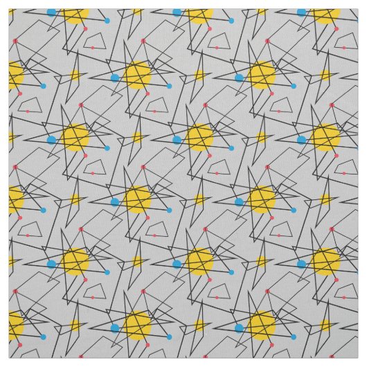 Winkelgeometrisches Retromuster Stoff (Muster)