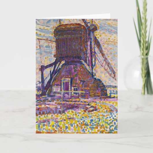 Winkelmühle | Piet Mondrian Karte (Vorderseite)
