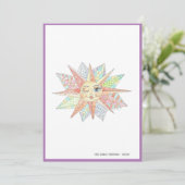 Winken whimsical Sonne danke Karte (Stehend Vorderseite)